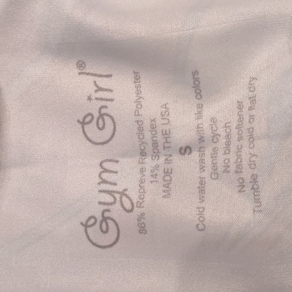 GYM GIRL Pink Black White Designer Plaid Yoga Workout Leggings USA Small New S - Picture 7 of 7